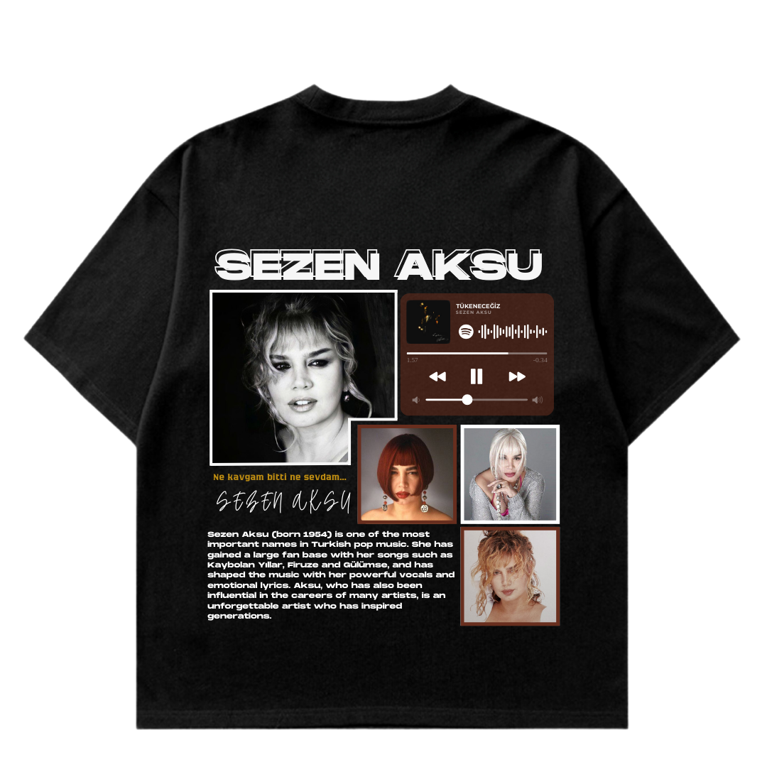 VISTELLA™ Kişiye Özel Oversize Sezen Aksu T-shirt