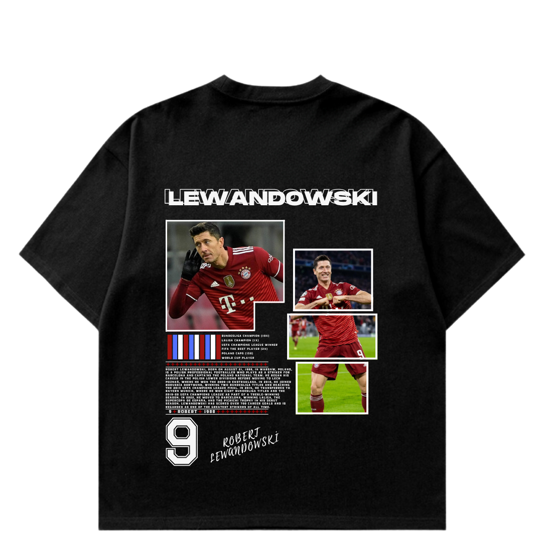 VISTELLA™ Kişiye Özel Oversize Lewandowski T-shirt