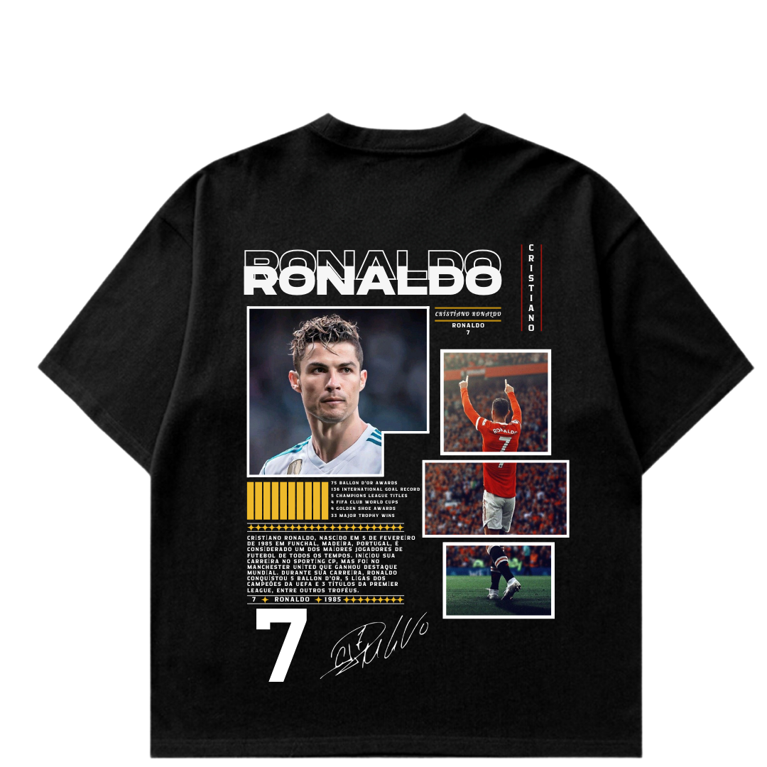 VISTELLA™ Kişiye Özel Oversize Ronaldo T-shirt