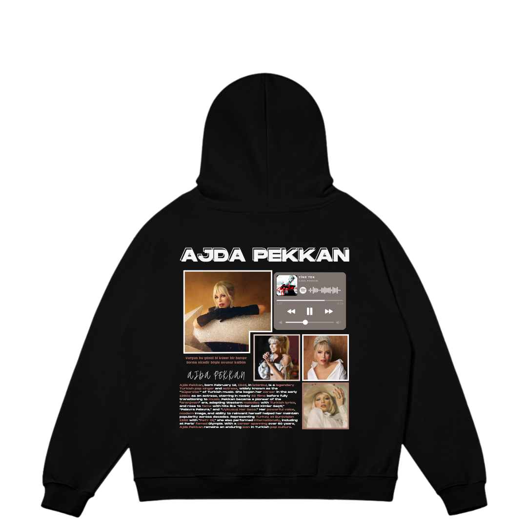 VISTELLA™ Kişiye Özel Oversize Ajda Pekkan Hoodie