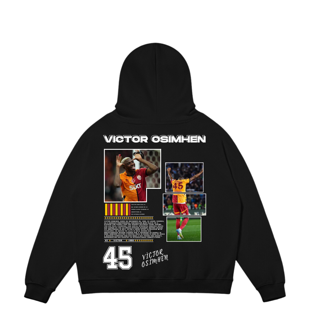 VISTELLA™ Kişiye Özel Oversize Victor Osimhen Hoodie