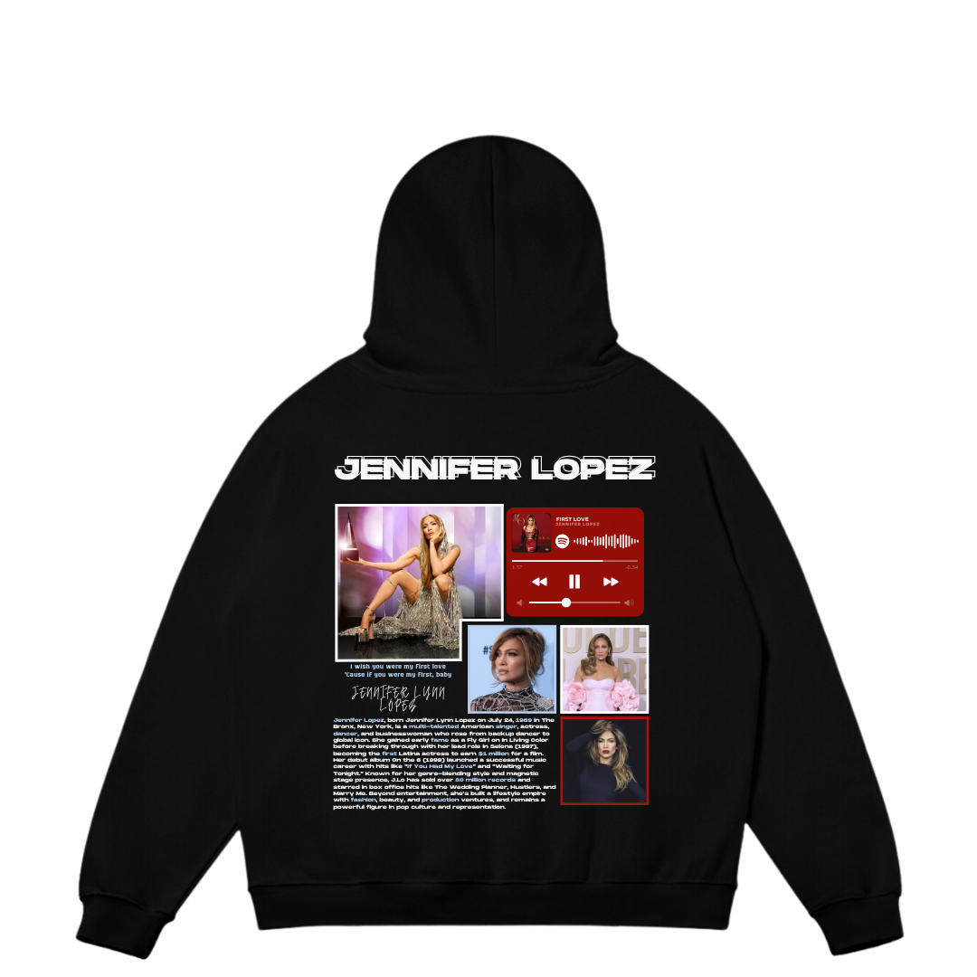 VISTELLA™ Kişiye Özel Oversize Jennifer Lopez Hoodie