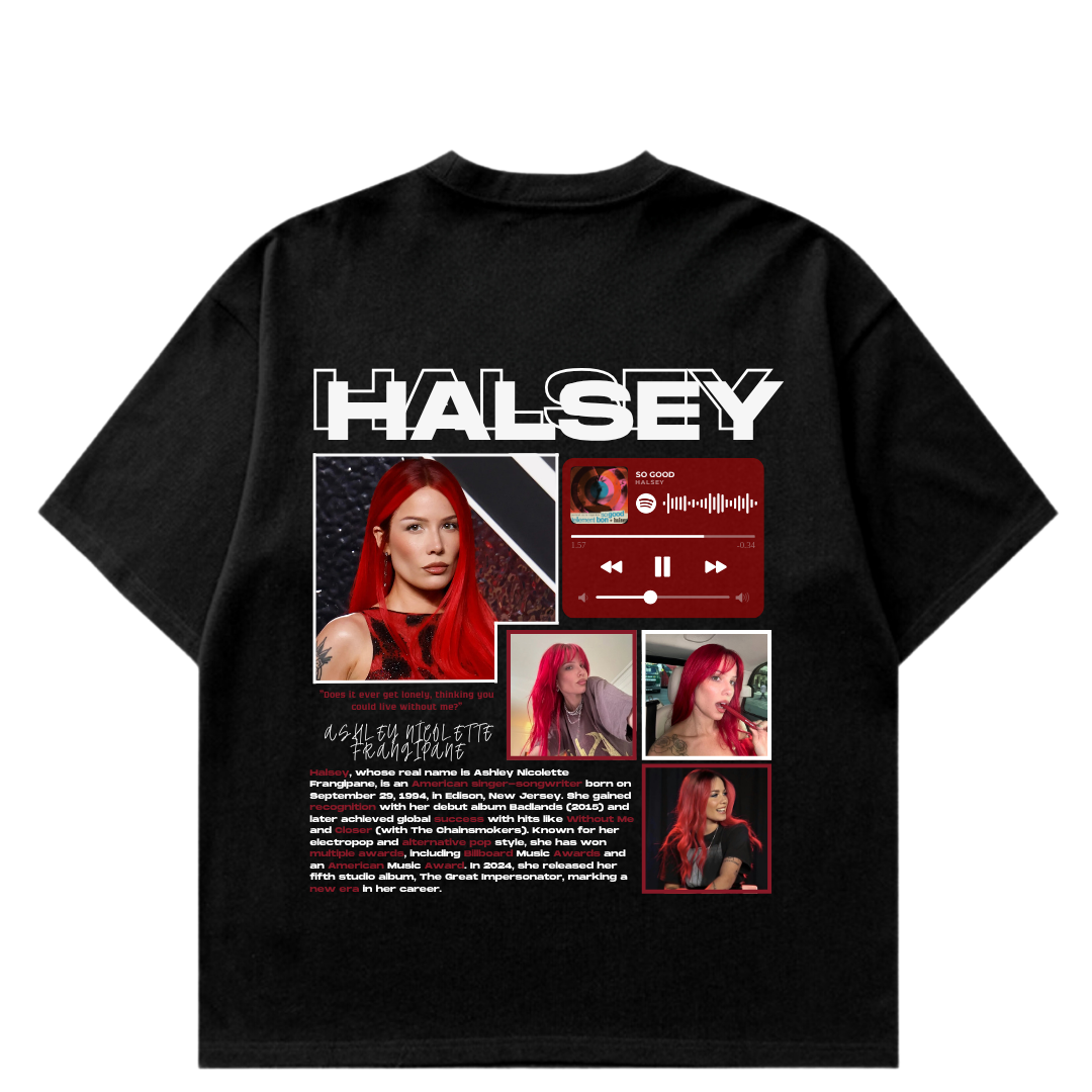 VISTELLA™ Kişiye Özel Oversize Halsey T-shirt