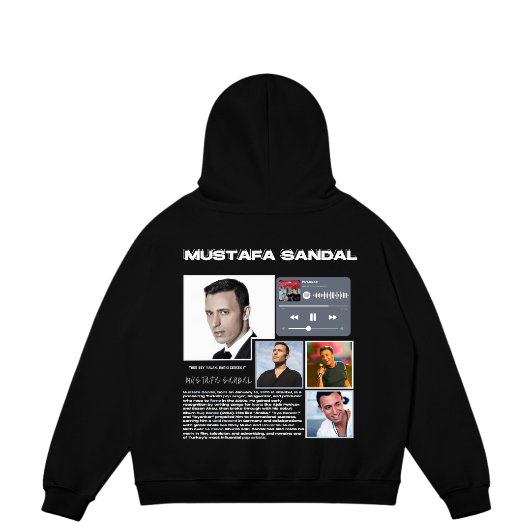VISTELLA™ Kişiye Özel Oversize Mustafa Sandal Hoodie