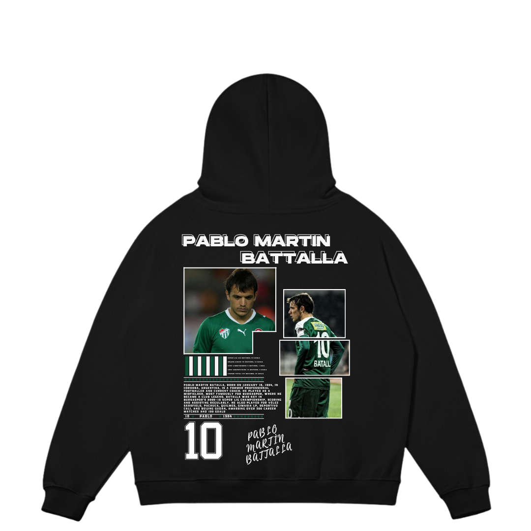 VISTELLA™ Kişiye Özel Oversize Pablo Martin Battalla Hoodie