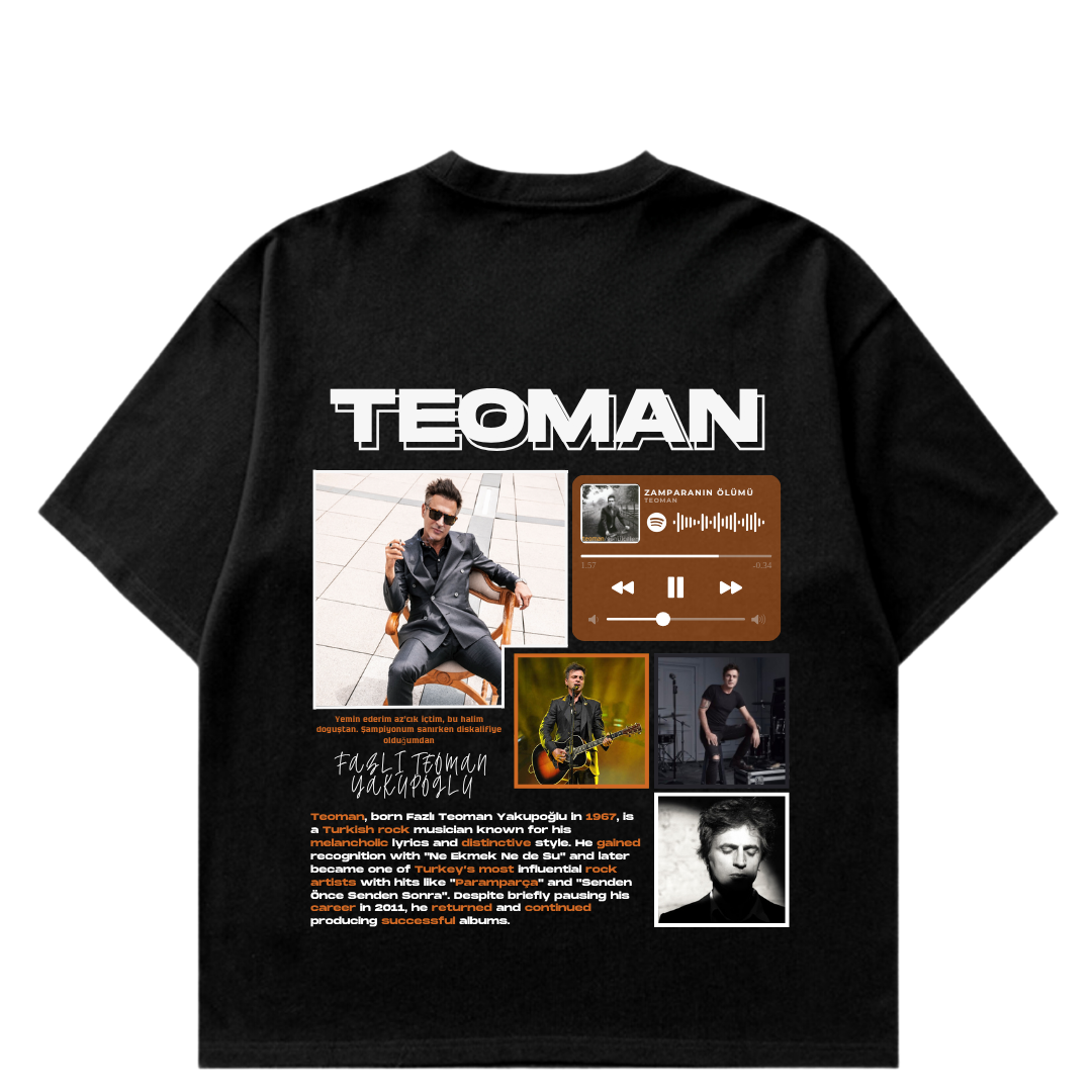 VISTELLA™ Kişiye Özel Oversize Teoman T-shirt
