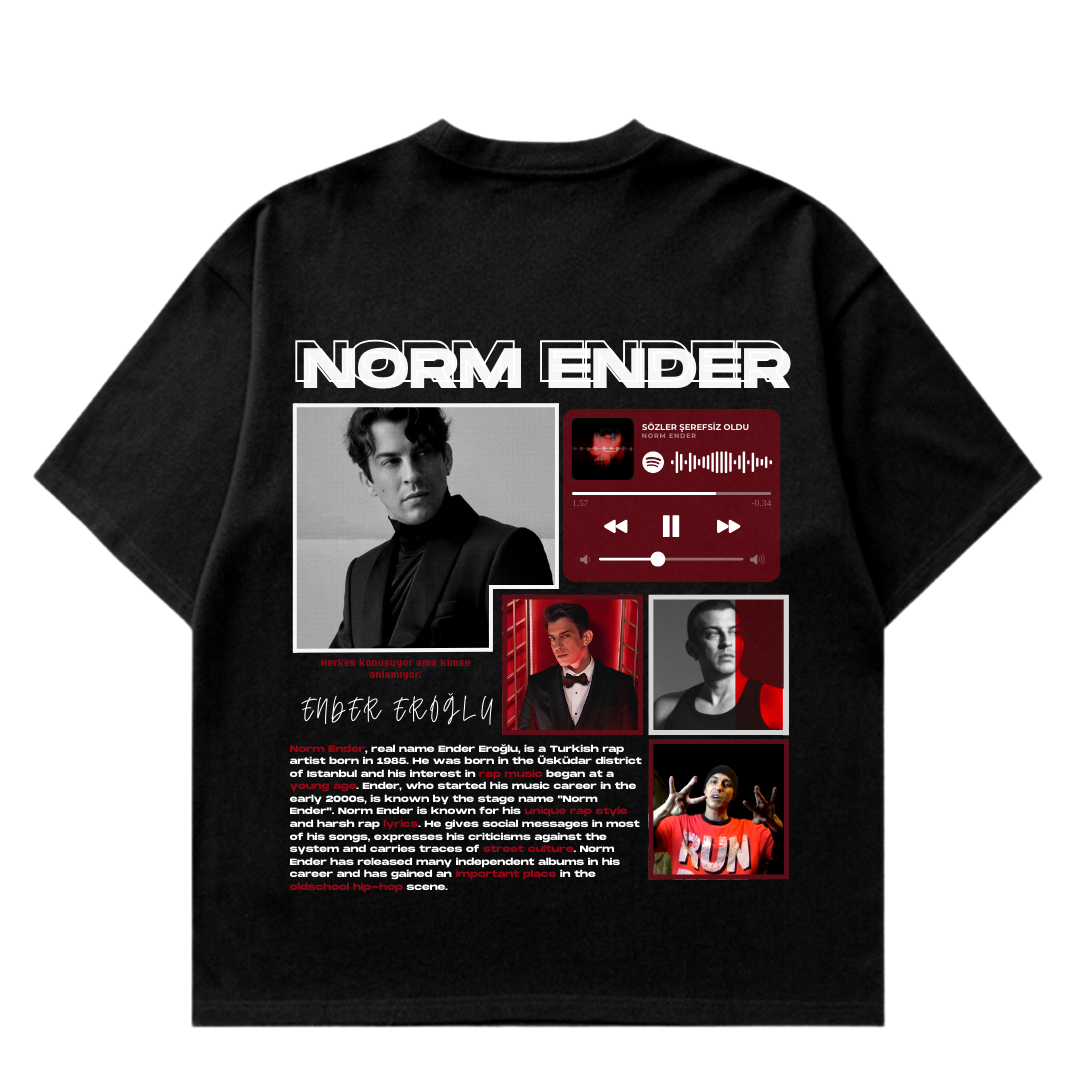 VISTELLA™ Kişiye Özel Oversize Normender T-shirt