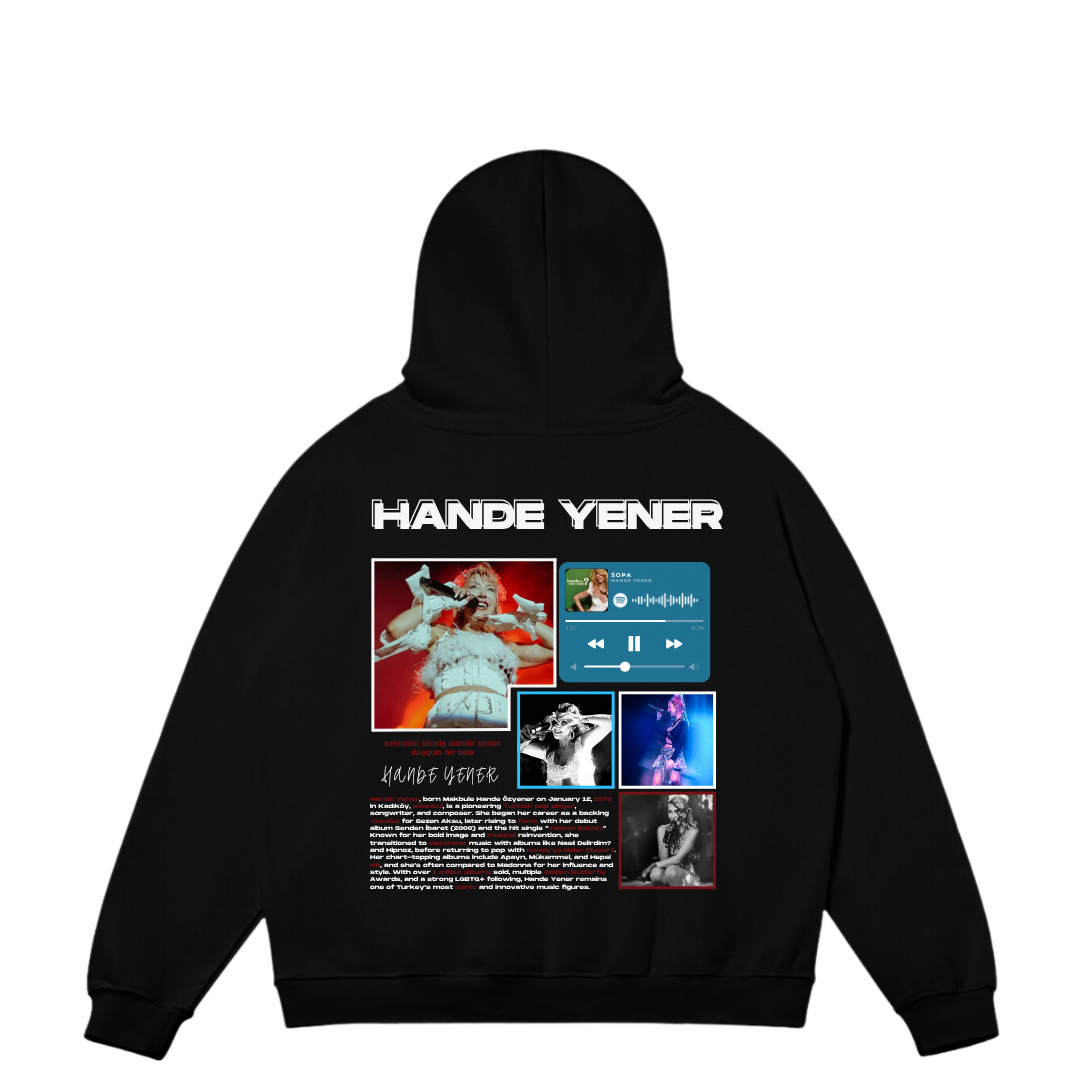 VISTELLA™ Kişiye Özel Oversize Hande Yener Hoodie
