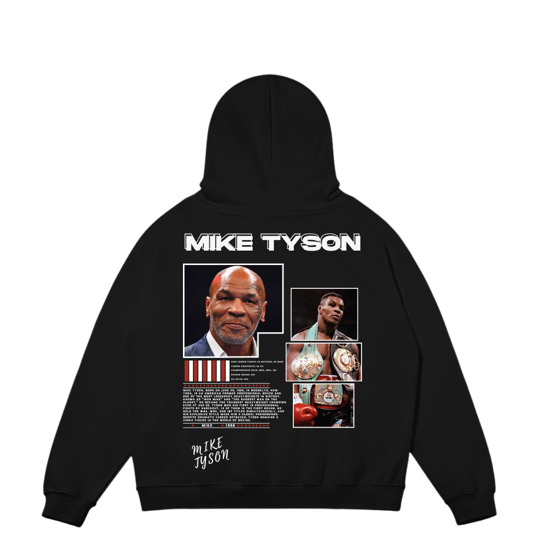VISTELLA™ Kişiye Özel Oversize Mike Tyson Hoodie