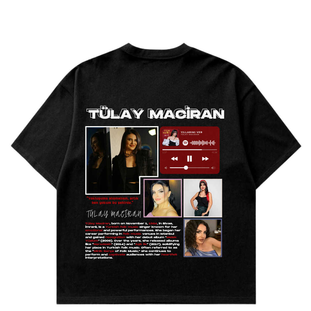 VISTELLA™ Kişiye Özel Oversize Tülay Maciran T-shirt