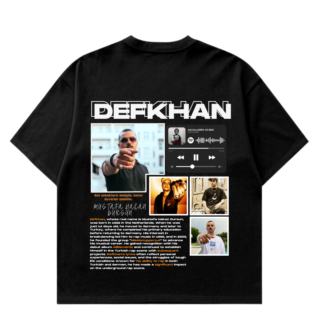 VISTELLA™ Kişiye Özel Oversize Defkhan T-shirt