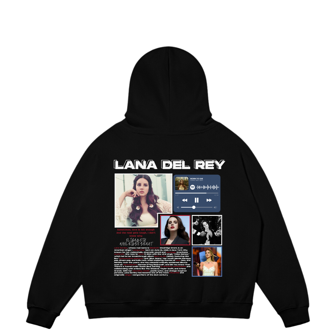 VISTELLA™ Kişiye Özel Oversize Lana Del Rey Hoodie