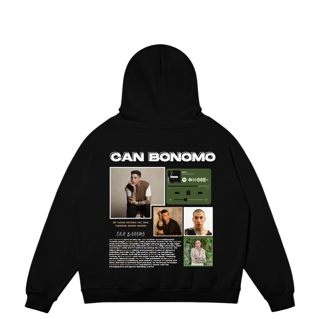 VISTELLA™ Kişiye Özel Oversize Can Bonomo Hoodie