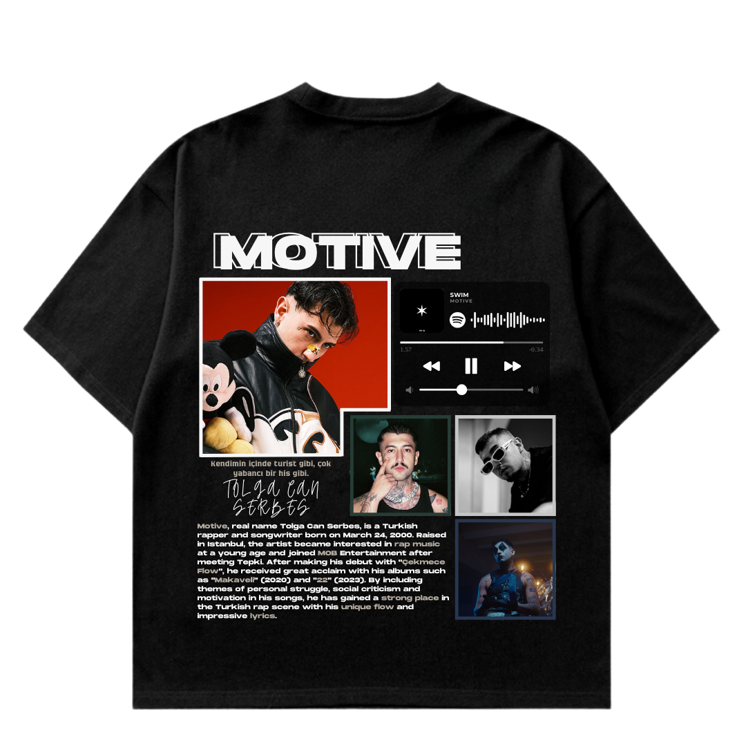 VISTELLA™ Kişiye Özel Oversize Motive T-shirt