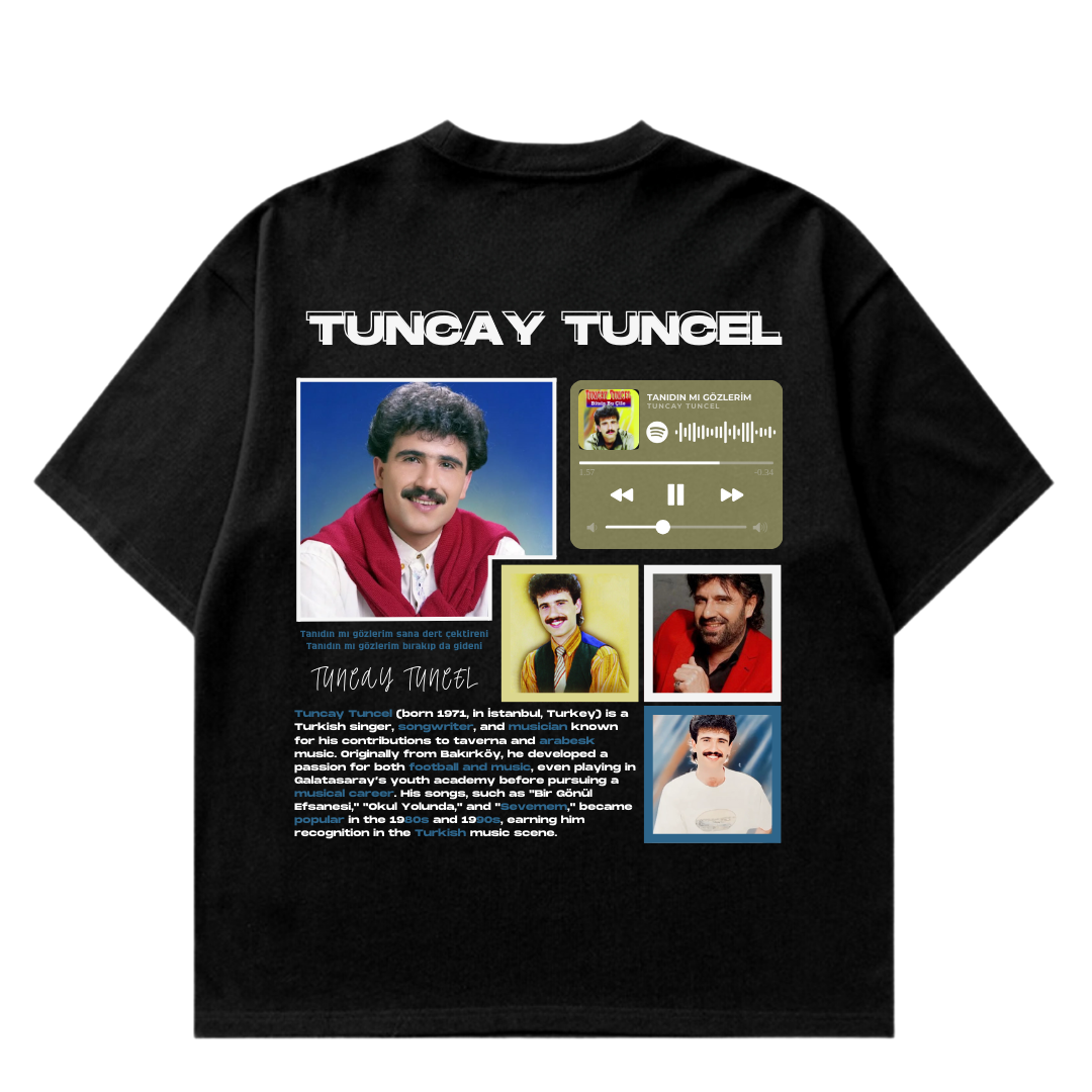 VISTELLA™ Kişiye Özel Oversize Tuncay Tuncel T-shirt