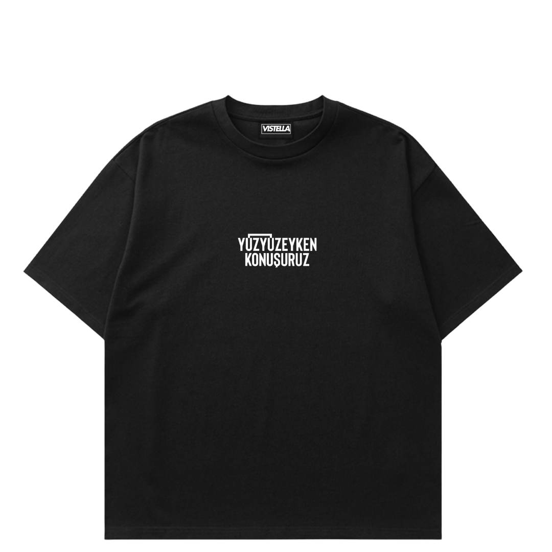 VISTELLA™ Kişiye Özel Oversize Yüzyüzeyken Konuşuruz T-shirt