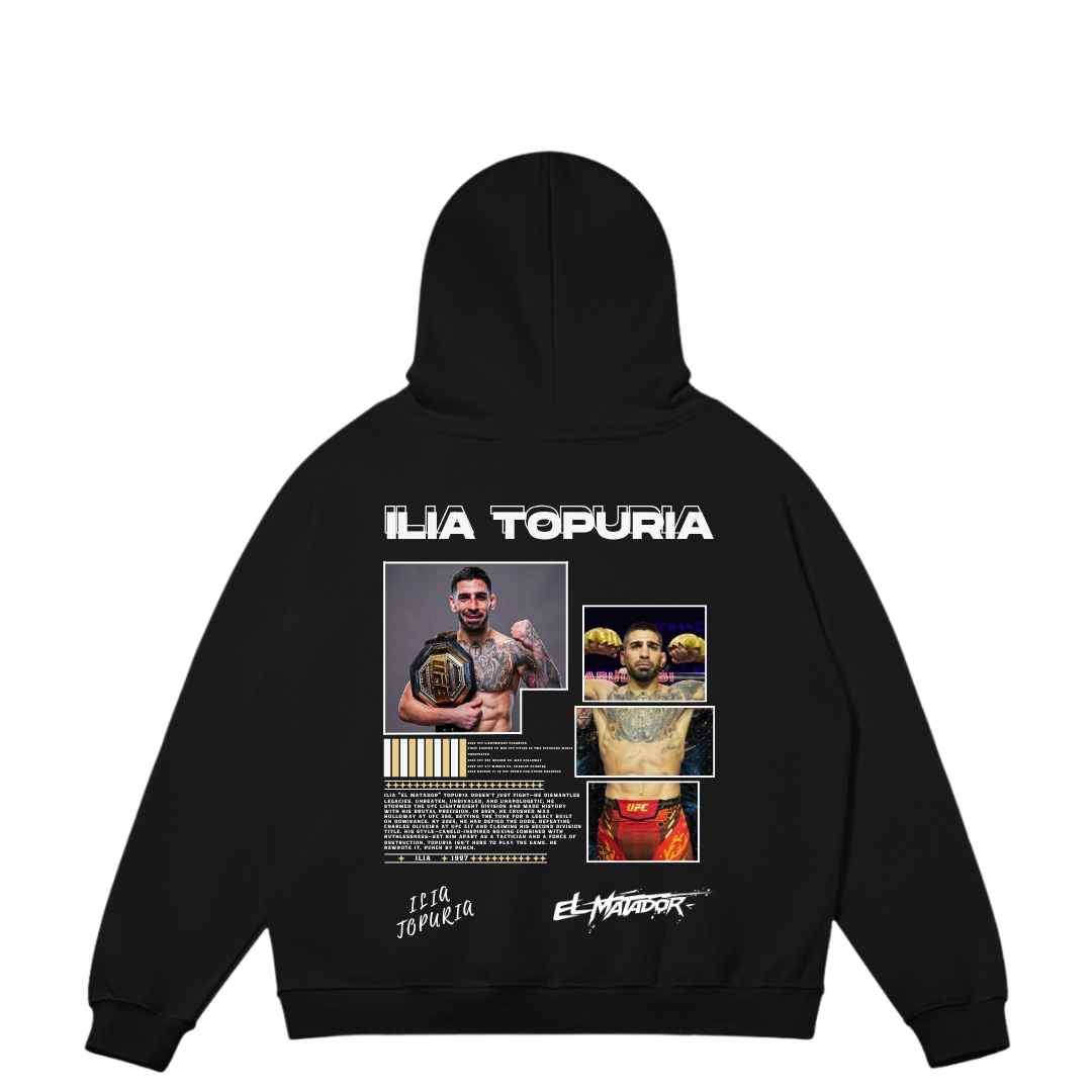 VISTELLA™ Kişiye Özel Oversize İlia Topuria Hoodie