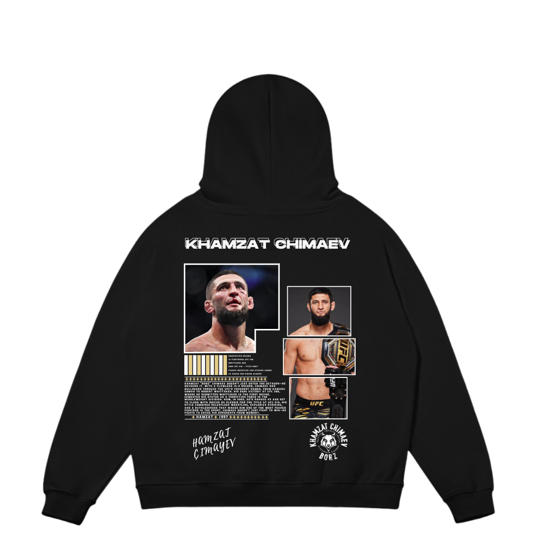 VISTELLA™ Kişiye Özel Oversize Khamzat Chimaev Hoodie