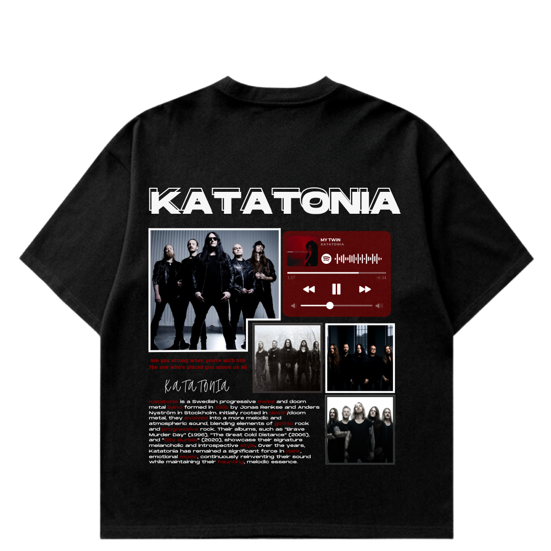 VISTELLA™ Kişiye Özel Oversize Katatonia T-shirt