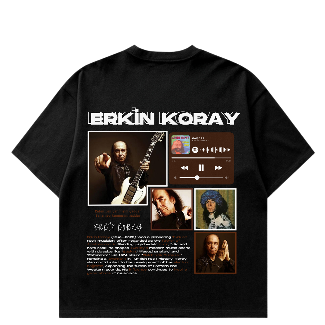 VISTELLA™ Kişiye Özel Oversize Erkin Koray T-shirt