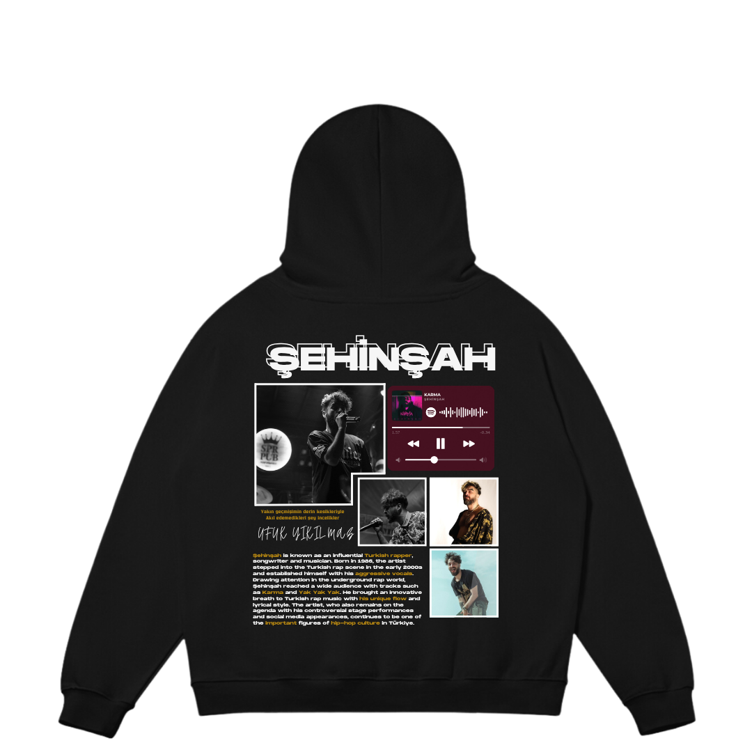 VISTELLA™ Kişiye Özel Oversize Şehinşah Hoodie