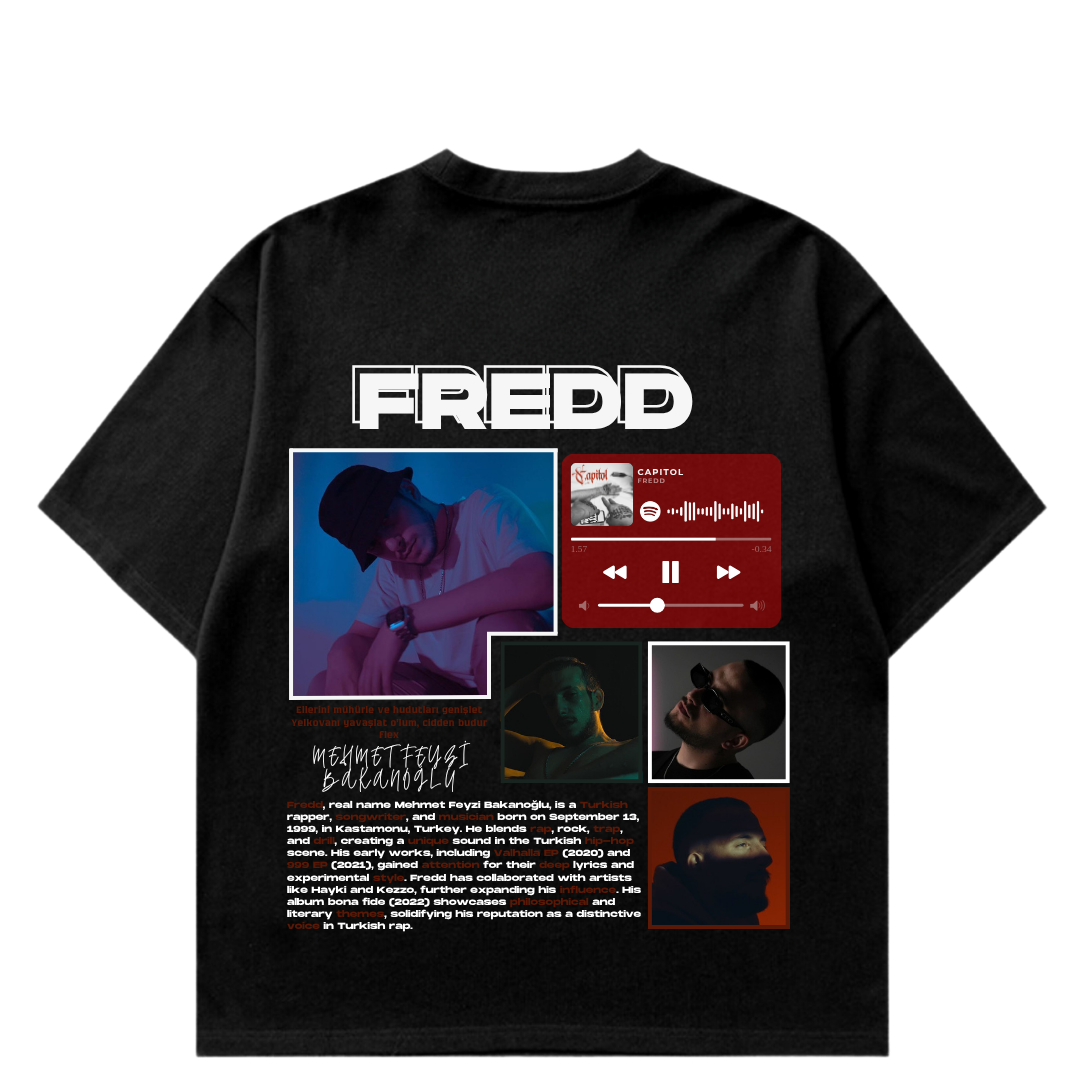 VISTELLA™ Kişiye Özel Oversize FREDD T-shirt
