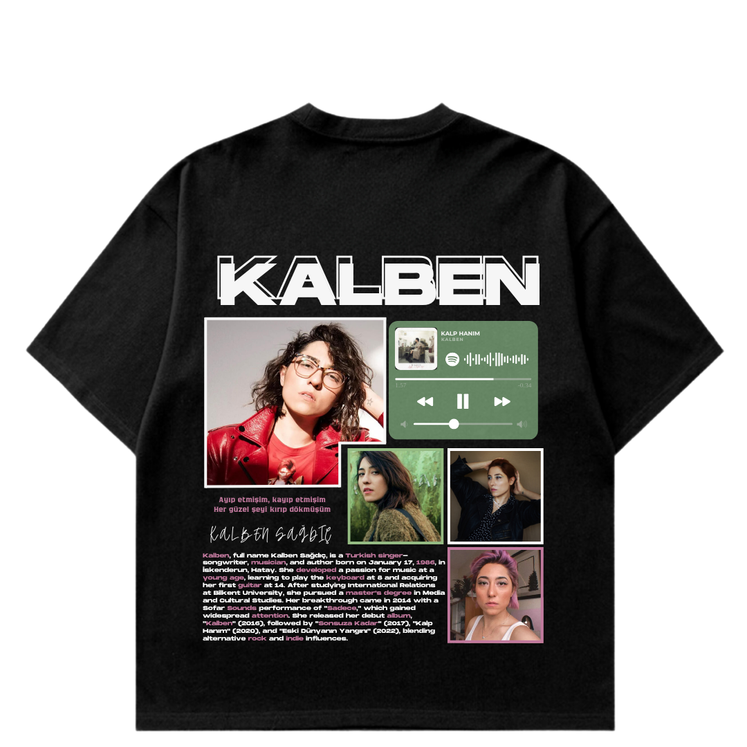 VISTELLA™ Kişiye Özel Oversize Kalben T-shirt