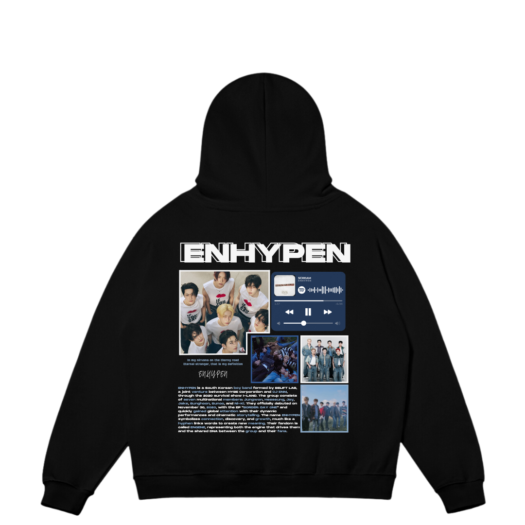 VISTELLA™ Kişiye Özel Oversize Enhypen Hoodie